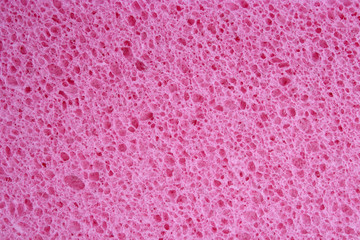Pink Synthetic Foam Sponge as a Background