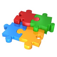 Obraz premium colorful puzzles