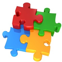 Fototapeta premium colorful puzzles