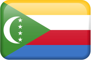 Comoros Flag Button