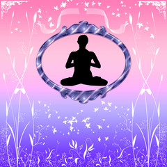 Obraz premium Yoga framed