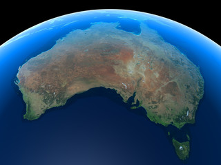 Australia as seen from space