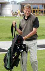 Golfer with bag
