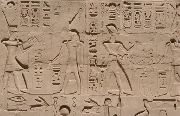 Luxor temple Hieroglyphic