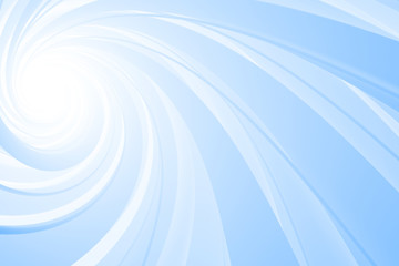 Spiral 3D, blue on white