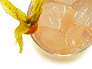 sinnlicher nichtalkoholischer Pfirsichkühler