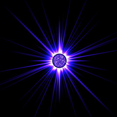  star isolated on black