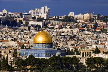 Zelfklevend Fotobehang The holy city Jerusalem from Israel © Dejan Gileski