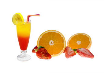 cocktails and fruits