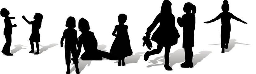 Group of children are playing     