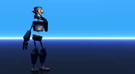 Fototapeta premium curious robot
