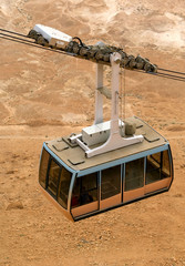 Cable car in Masada National park, Israel