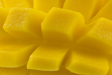 sliced mango fruit