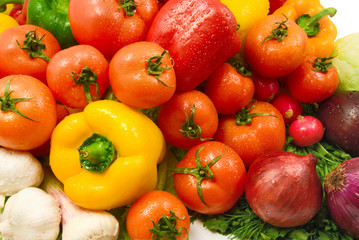 wet vegetables
