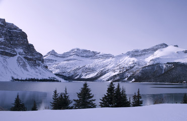 151 Frozen Lake in Jasper Park Alberta