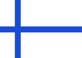 Naklejka premium Bandera Finlandia