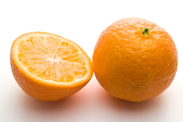 orange and half