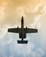Underbelly of jetfighter