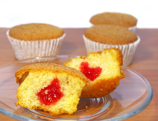 Sweet cakes on the table