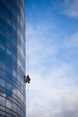 entretien spécialiste immeuble vitre building métier escalade