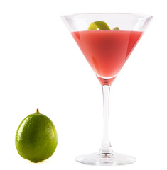 Cosmopolitan Cocktail with Lime