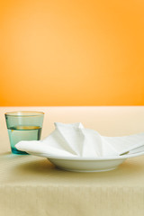 Napkin on the plate