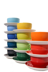 Kaffee Tassen colorful