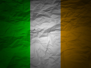grunge background Ireland flag