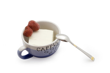 strawberry and ice cream