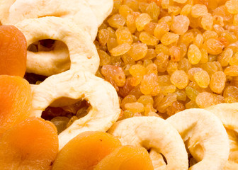 Background from dried fruits