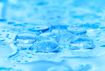 Splashing water