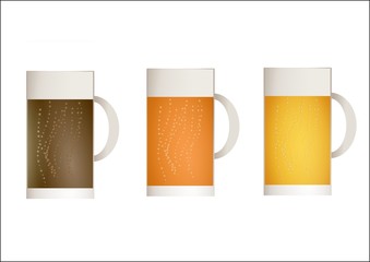 Birra bionda, rossa o scura