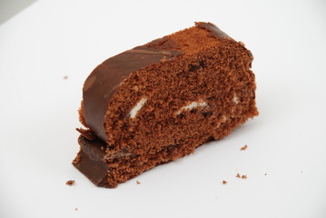 tasty chocolate roll cake