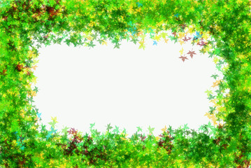 cadre de feuilles