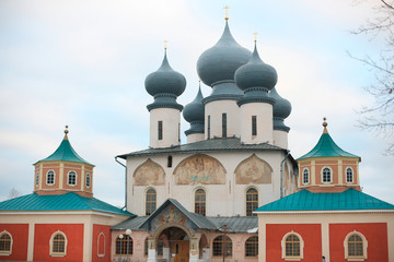 Obraz premium Tikhvin dormition monastery