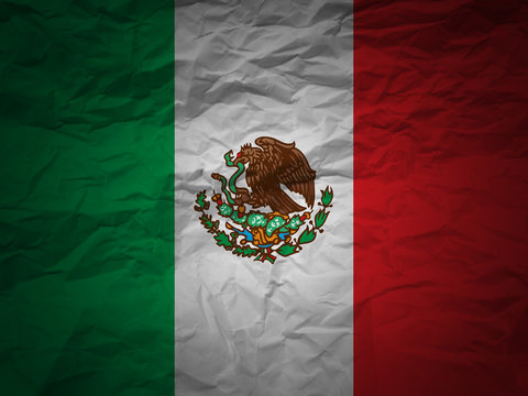 grunge background Mexico flag