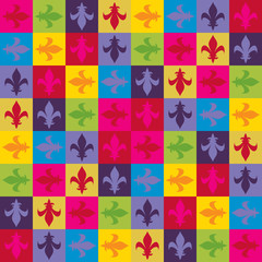 flower seamless pattern Royal lilies