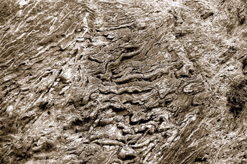 strata in sand