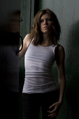 Fototapeta premium Female at the Window
