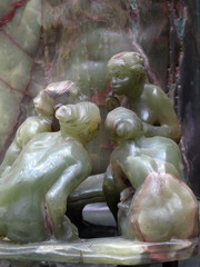 Les causeuses. Statue en marbre. Camille claudel. © Bruno Bleu