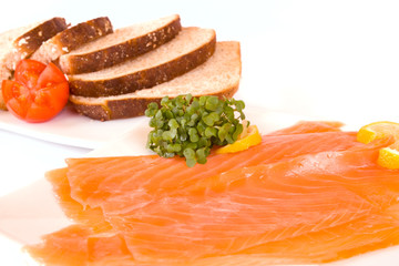 Preparations for Smoked Salmon Sandwich