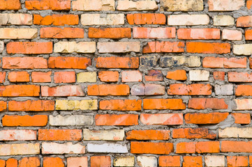 Structure of a brick wall