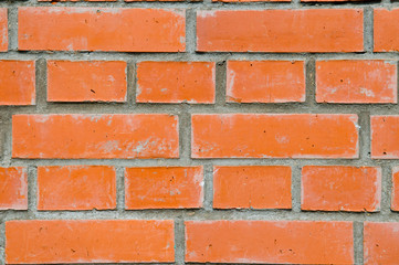Structure of a brick wall