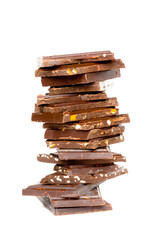 Chocolates on a light background