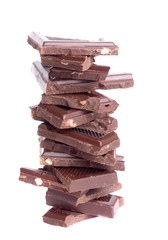 Chocolates on a light background