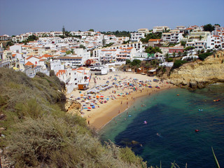 Fototapeta premium Praia do Carvoeiro no Algarve