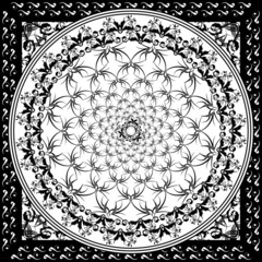 black and white tile