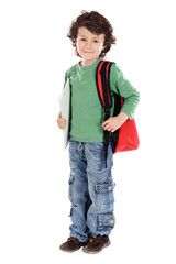 Fototapeta premium adorable child student