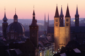 Würzburg am frühen Morgen