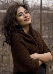 young woman outdoors